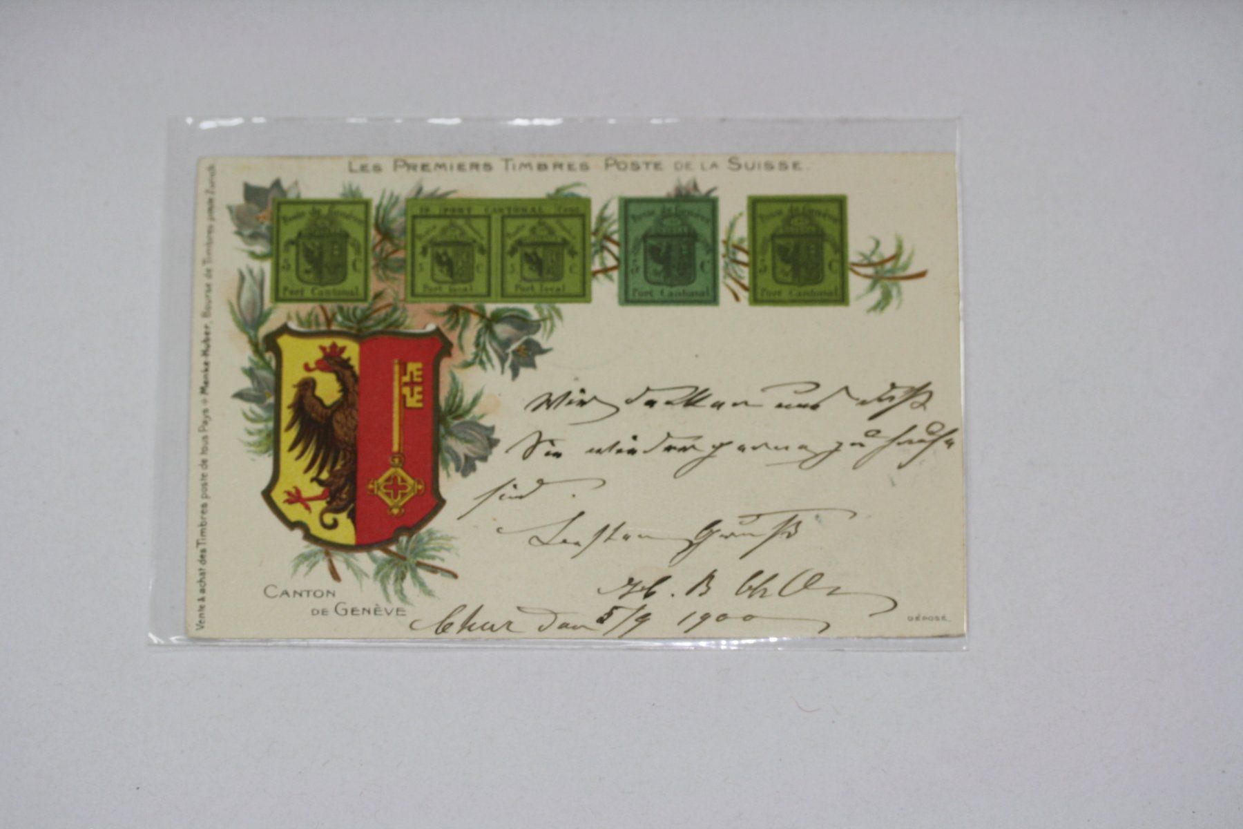 Cartoline postali: Postkarte Genf 1900, sehr selten – Usato da Chur venduto da Invinoveritas