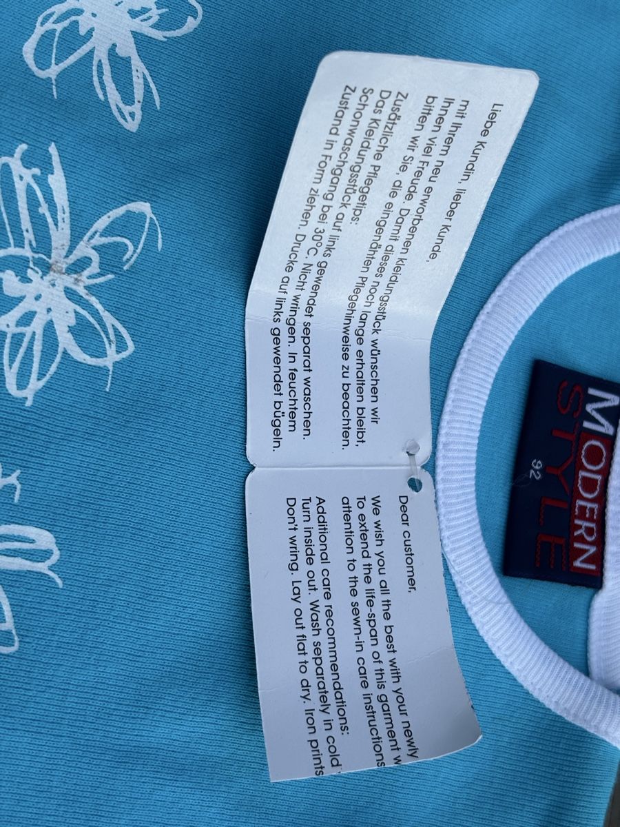Hemden, T-Shirts & Polos: Tshirt hellblau Gr. 92 – Neu (gemäss Beschreibung) aus Kesswil von Branca-01 4