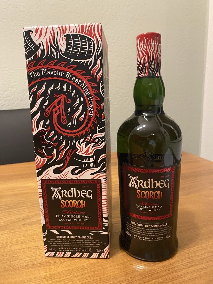 Ardbeg Spirituosen: Whisky Ardbeg Scorch – Neu und originalverpackt aus St.Gallen von Design04