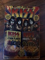 KISS Blechschild US-Werbung, Gene, Paul, Ace & Peter