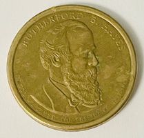 Rutherford B. Hayes 1$-Münze, Top Zustand, Jahr 2011-AU-55!