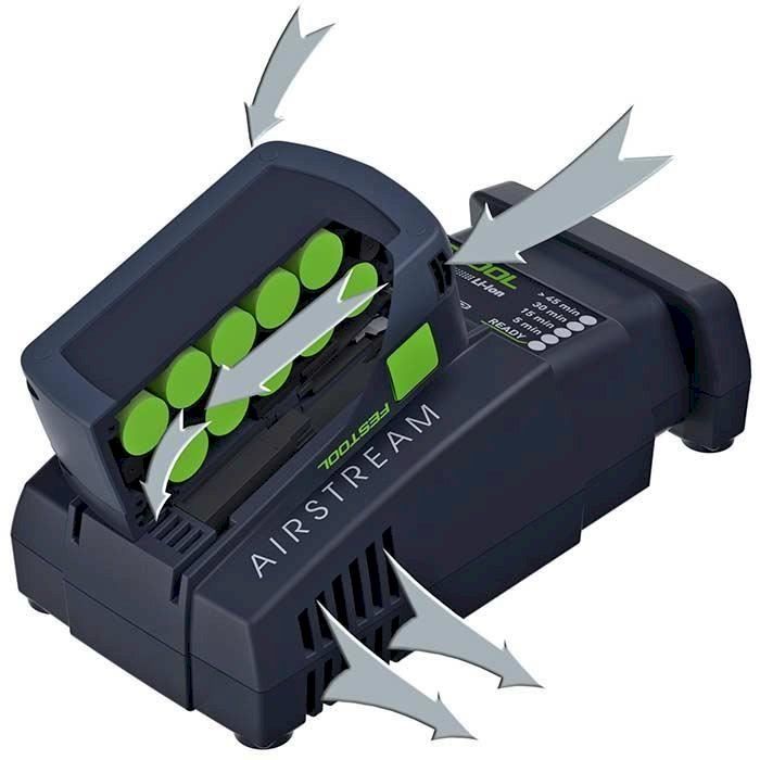Festool Caricatori & Batterie: Festool SCA16 AIRSTREAM Schnellladegerät – Nuovo e nell'imballaggio originale da Bottighofen venduto da zaap 1