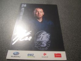 ZSC Autogrammkarte  28 R. Keller 2015/16