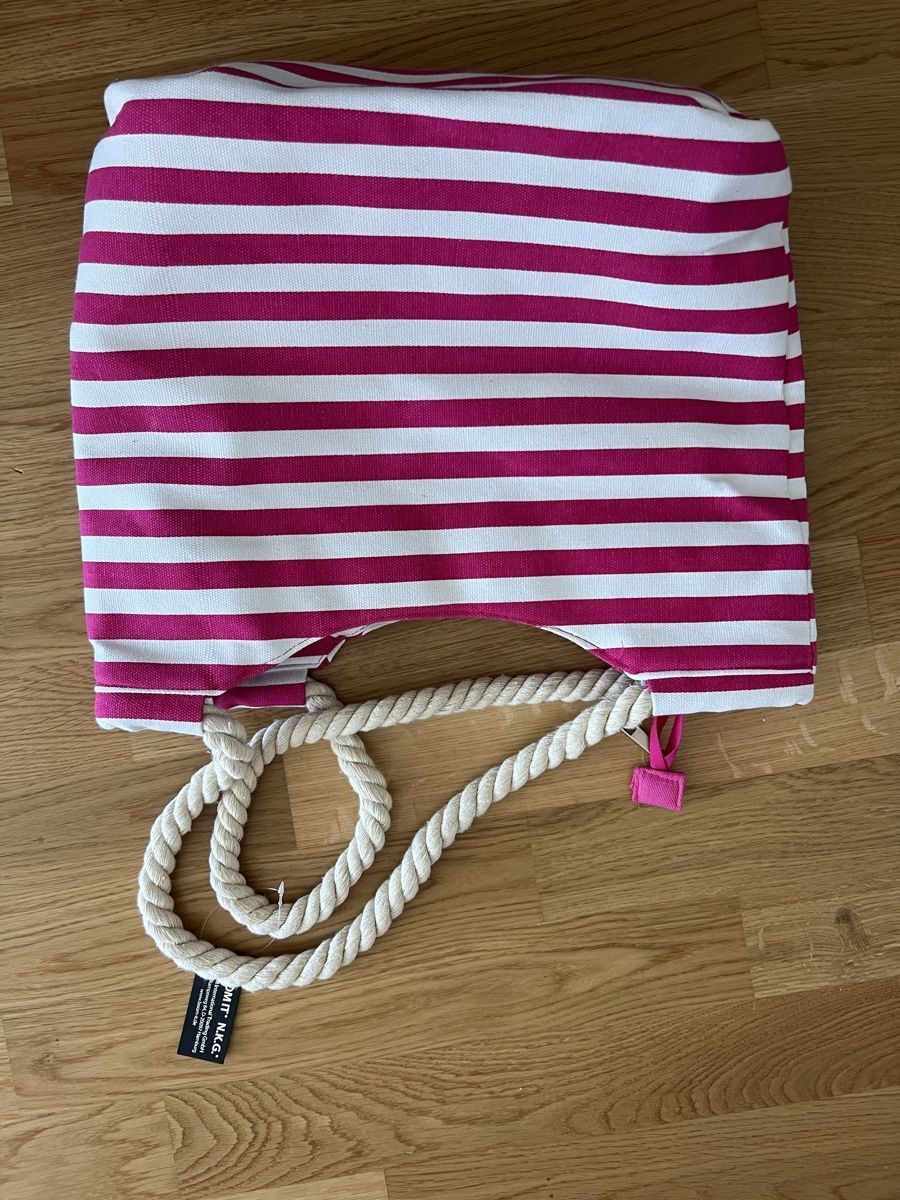 Borse da donna: Pink Striped Beach Bag - New with Tags – Nuovo (secondo la descrizione) da Zürich venduto da mit_npn7 1