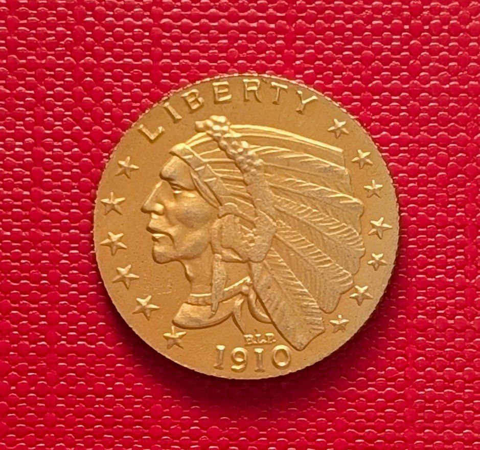 Tutti le monete: USA-2 1/2 Dollar 1910++Goldreplik – Nuovo (secondo la descrizione) da Hittnau venduto da stamps_and_coins 1