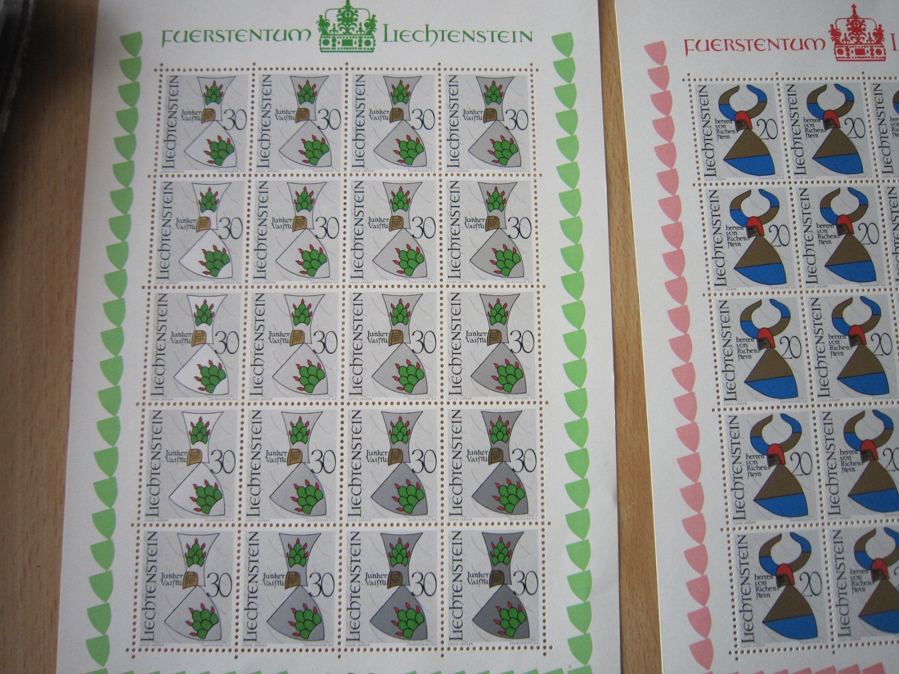 Tutti i francobolli: 1966 schöne Blöcke Lichtenstein Serie – Usato da Giubiasco venduto da sal_9j6w 2