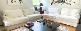 Zwei IKEA Ektorp Sofas weiss in gutem Zustand
