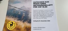 Gutschein Niederhornbahn AG