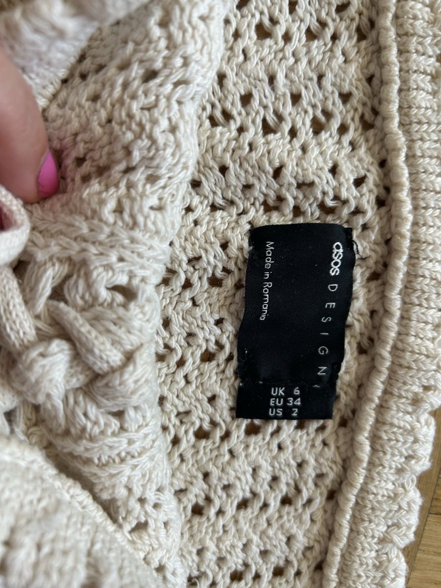 Asos Top: Asos Design Strickoberteil creme Grösse 34 – Usato da Wettingen venduto da sar_k7hg 1