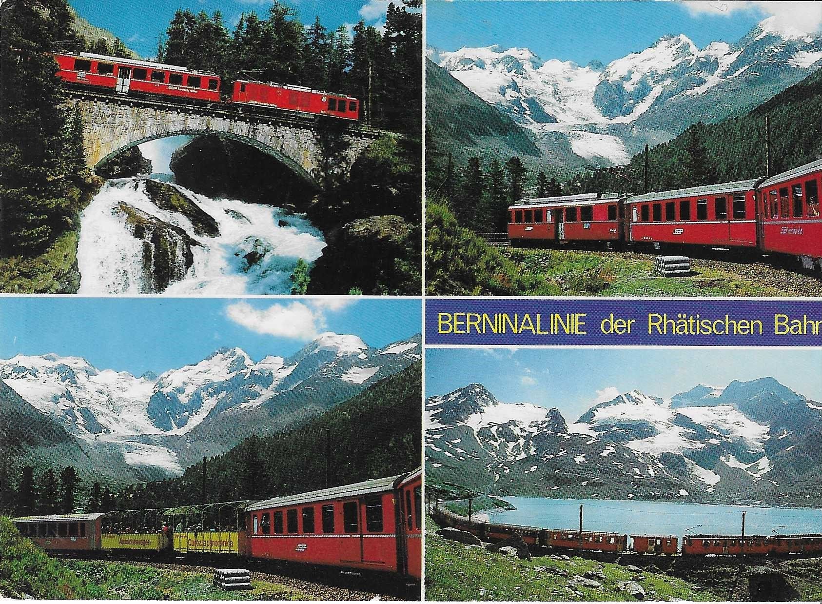 Cartoline postali: Berninalinie der Rhätischen Bahn – Usato da Rothrist venduto da Stranglehold