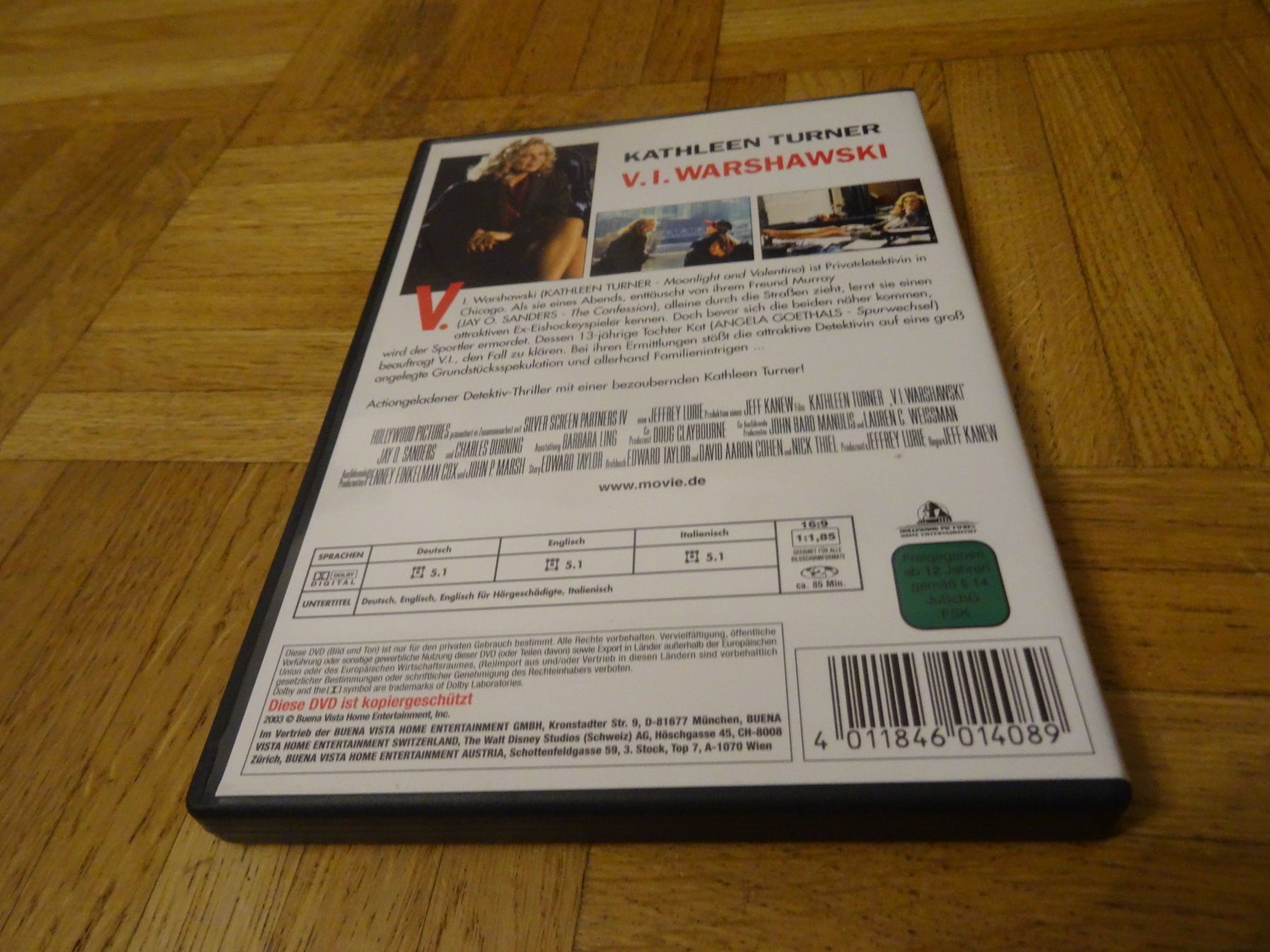 Tutti i DVDs: Kathleen Turner - V.I. Warshawski DVD – Usato da Olten venduto da Disc-Verkauf 2