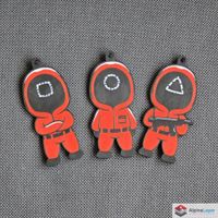 Squid Game Keychain 3D Printed Keyring