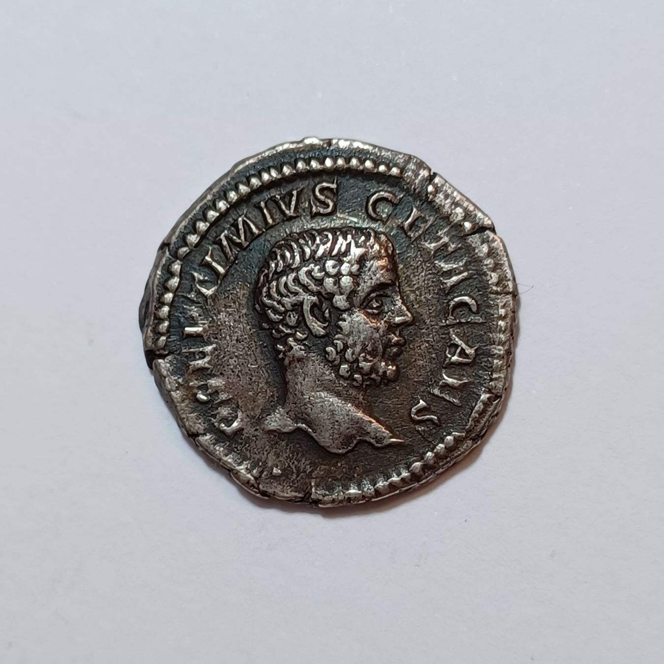 Alle Münzen: Denarius Geta (209-211) Römisches Reich – Gebraucht aus Pfäffikon ZH von Welt_Muenzen