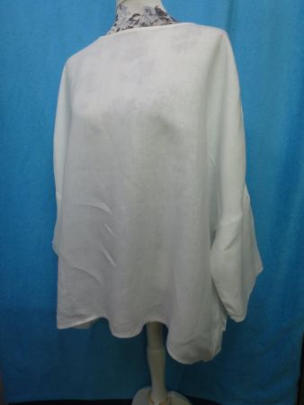 CLEMENTE SHIRT XL XXL WEISS WEITE ÄRMEL LEINEN NEU EDEL SOMM