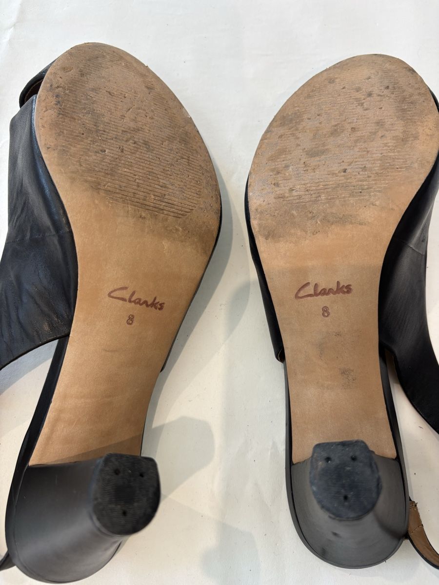 Clarks Scarpe da donna: Clarks Highheels Leder schwarz Grösse 8  – Usato da Burgdorf venduto da VouSchoen 6