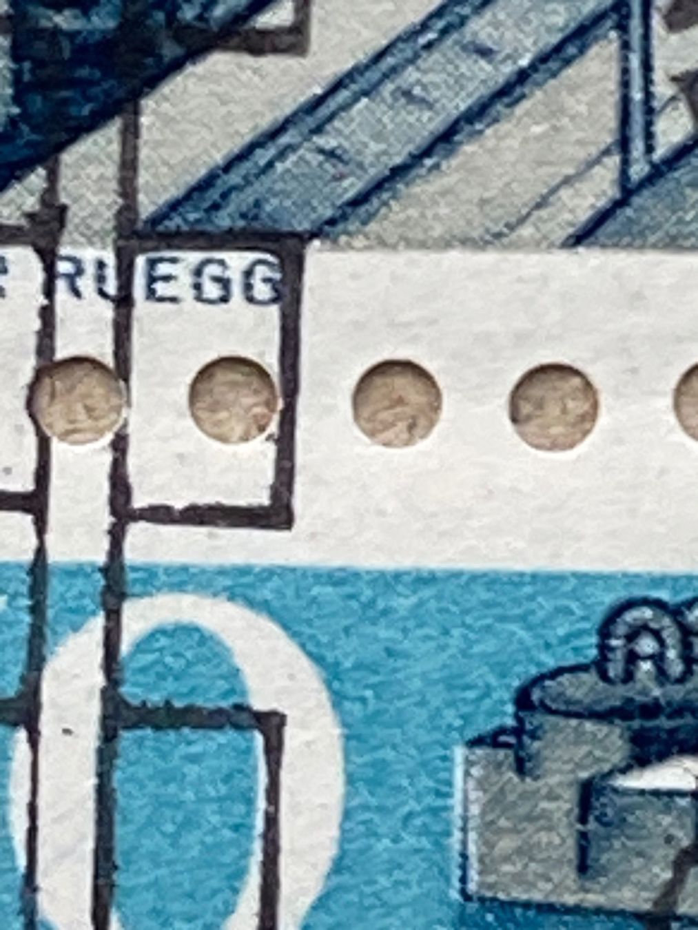 Tutti i francobolli: 280, Viererblock ET, Rückseite **, Druckverschiebung – Usato da Aarau venduto da hilde47 2