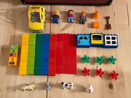 LEGO DUPLO Set 9: 55 2x2 Bausteine, Figürli, Tiere, Fahrzeug