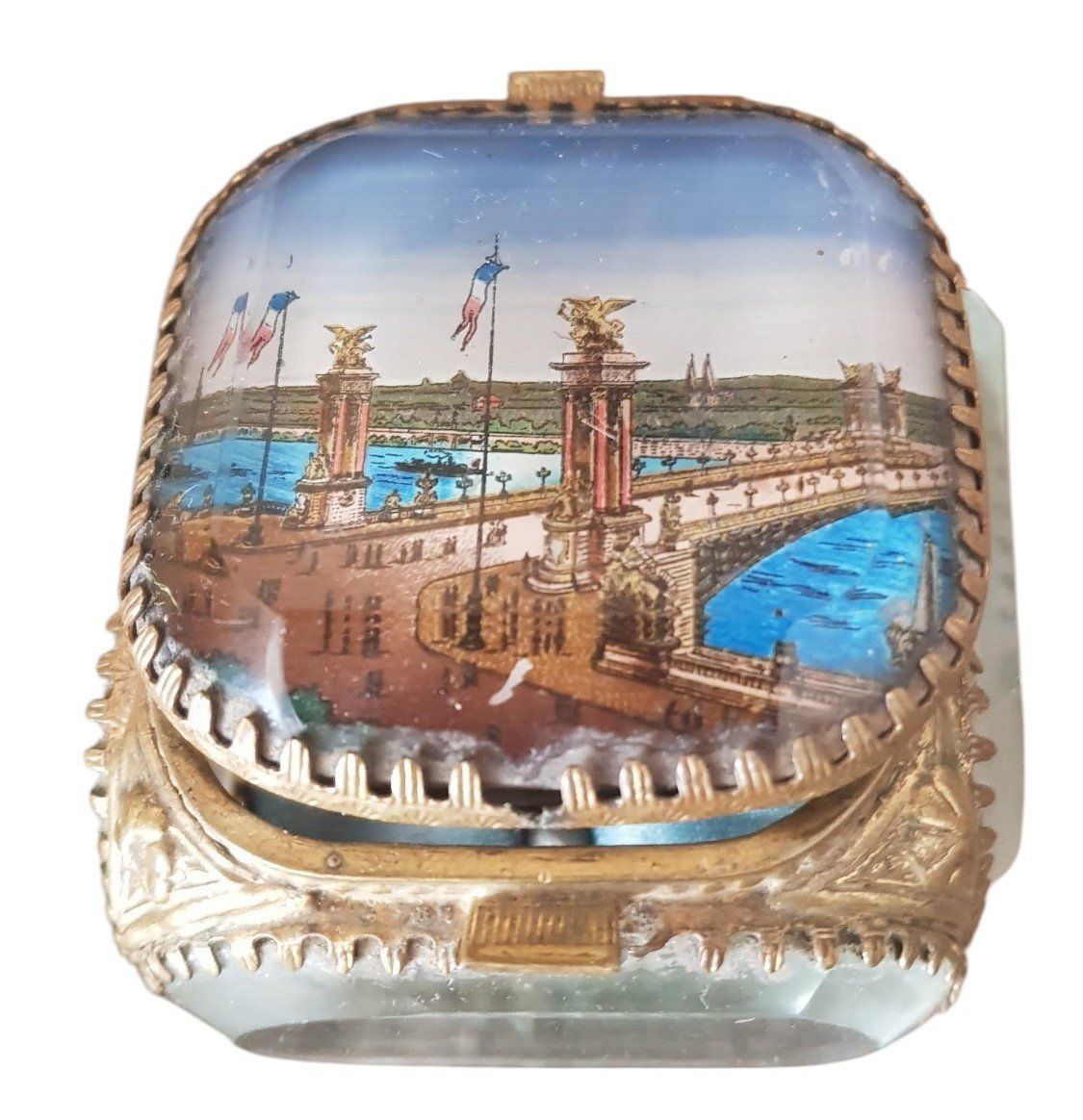 Barattoli: Schmuckschatulle Glas Paris 1900 – Usato da Mörschwil venduto da antiksalon 4