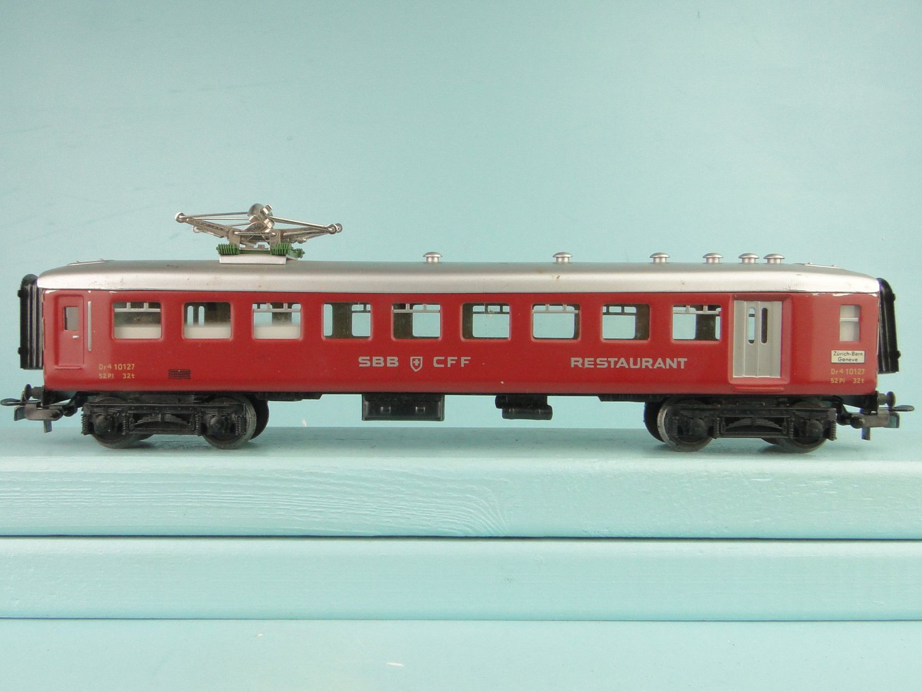 Märklin Modellini di ferrovie: Märklin 4035 SBB Restaurant, Blech – Usato da Bülach venduto da cann11 2