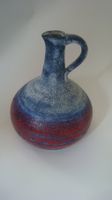 Keramikvase blau-rot André Freymond Piece unique