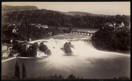 Fotografie Schaffhausen, Rheinfall mit V