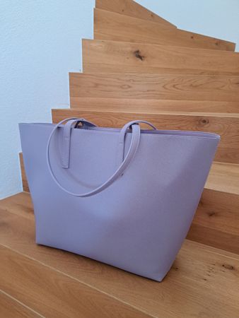 Tote Bag mit Clutch fliederfarben NEU!