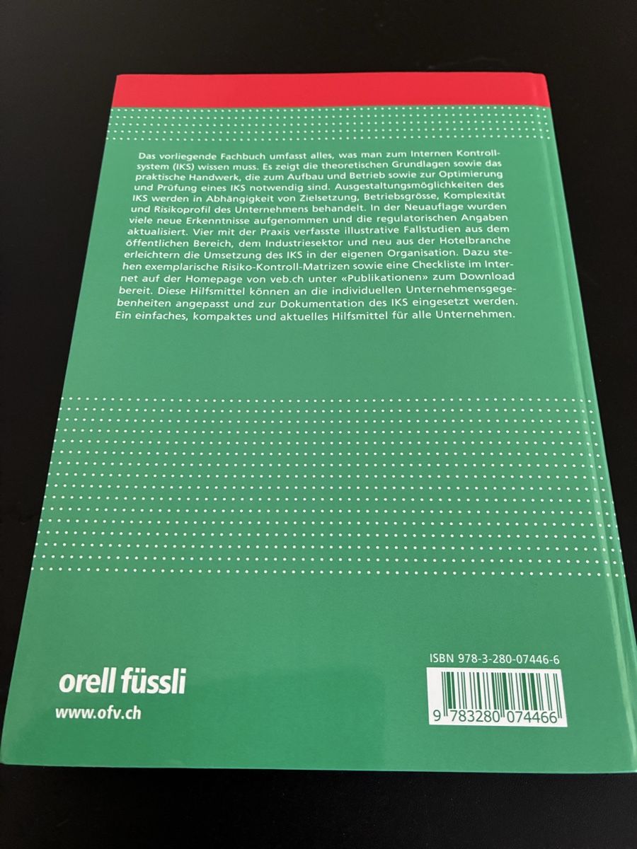 Libri: Schweizer Leitfaden zum Internet Kontrollsystem IKS – Usato da Unterengstringen venduto da Cipsi 1