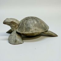 Vide-poche tortue en bois sculpté