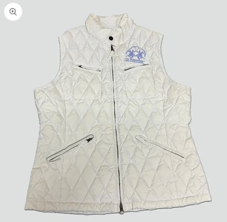 La Martina White Vest, Women’s, Fall Winterjacke 