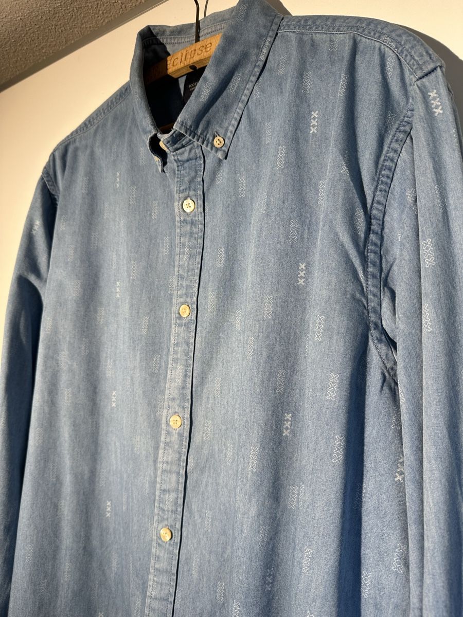 Camicie: Scotch & Soda Herren-Hemd Hellblau Gr. XL – Usato da Therwil venduto da jonasiw 1