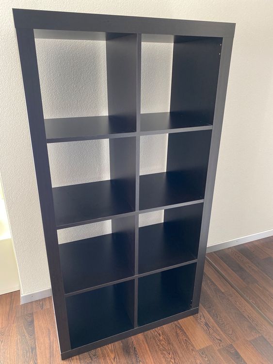 Schwarzes Ikea Regal / Raumteiler / 8 Fächer Kaufen auf Ricardo