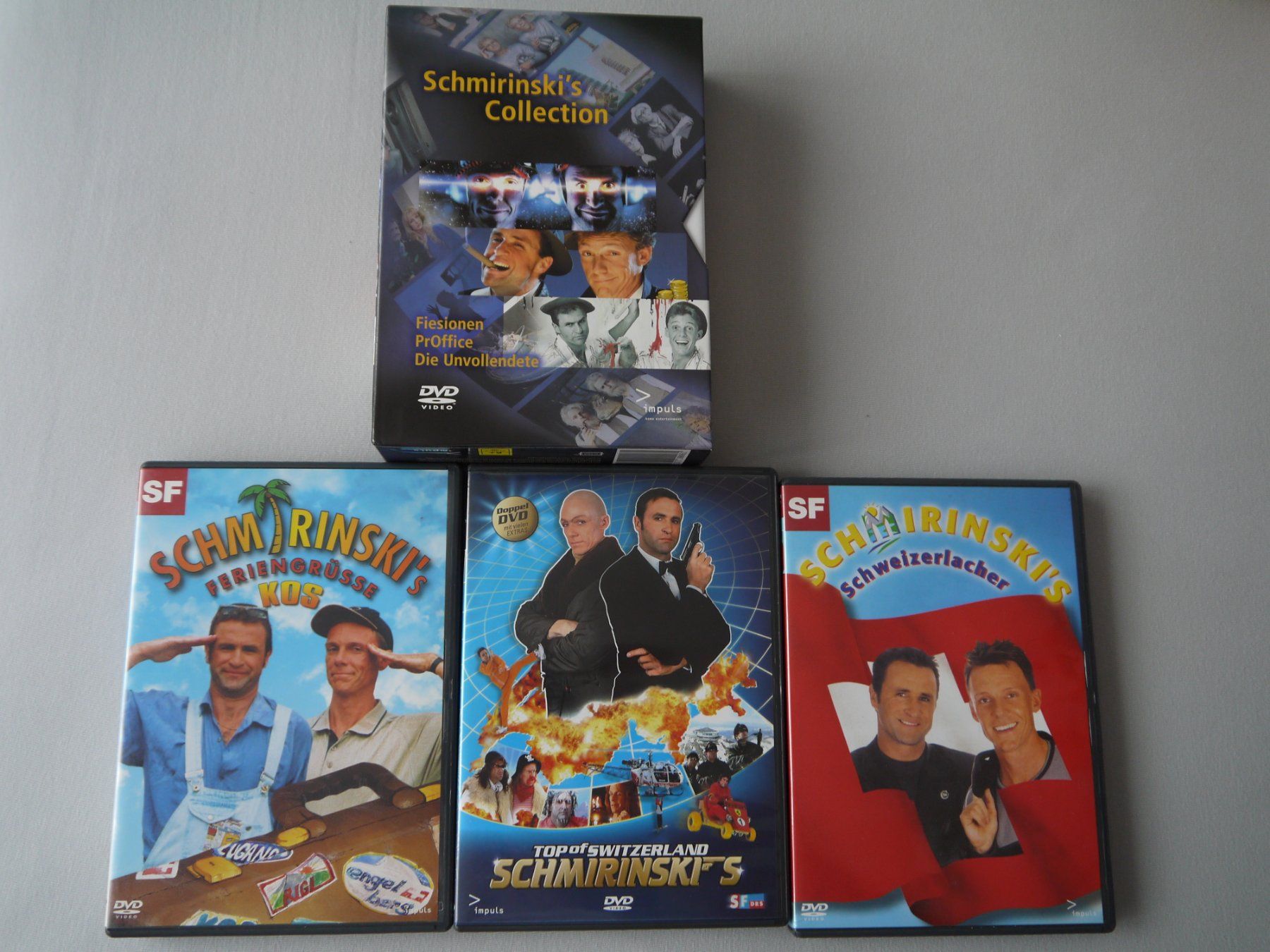 Tutti i DVDs: SCHMIRINSKIS COLLECTION 6 DVD - CH -Schweizer Dialekt – Usato da Hagendorn venduto da Blaf 2