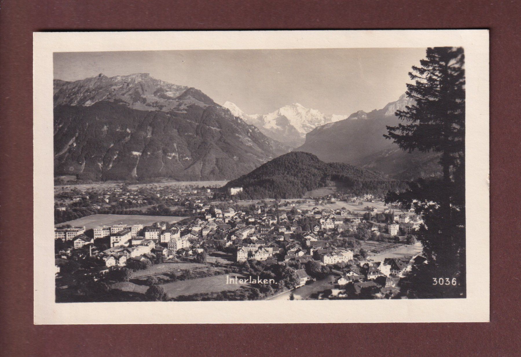 Cartoline postali: INTERLAKEN - 1924 – Usato da Pully venduto da nicecards-shop