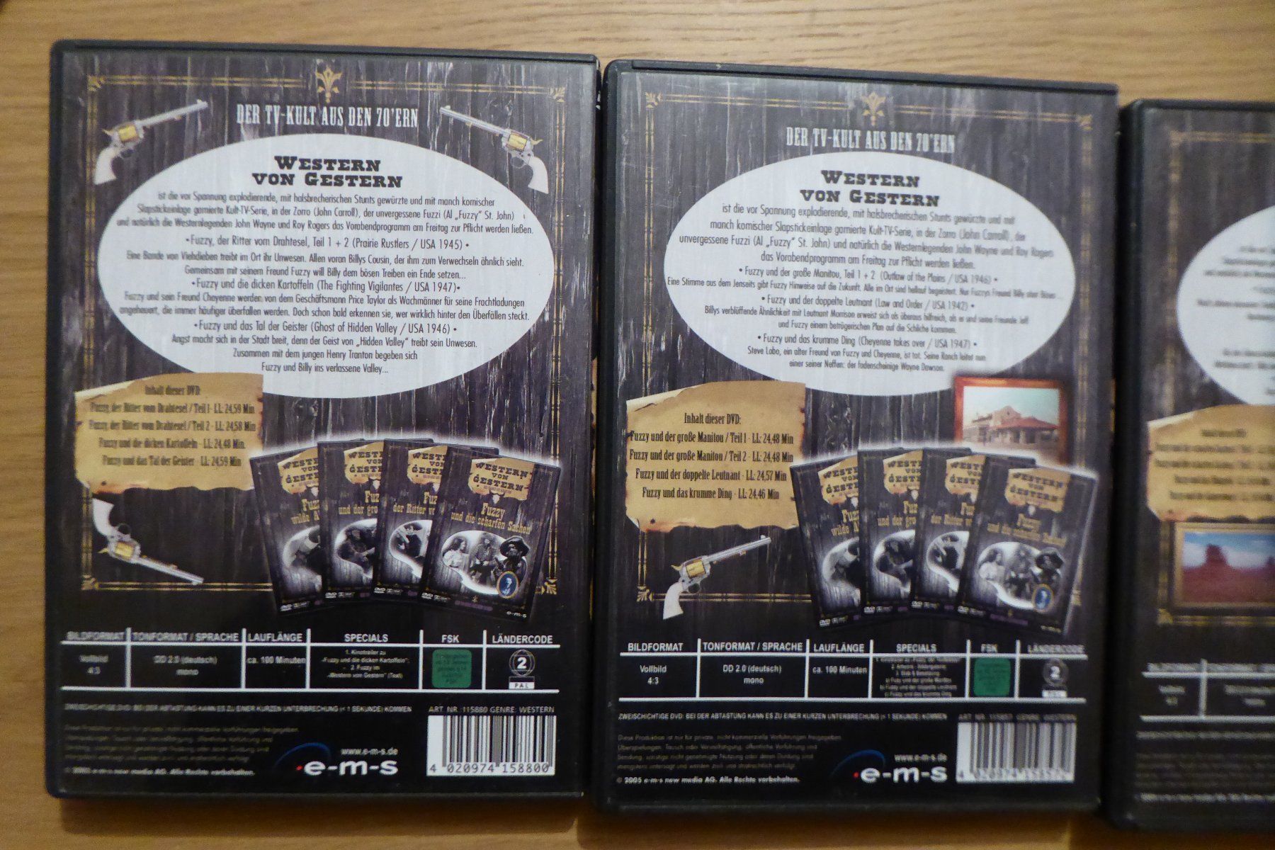 Tutti i DVDs: 4x DVD Fuzzy Western von gestern – Usato da Allschwil venduto da Summelsarium 3