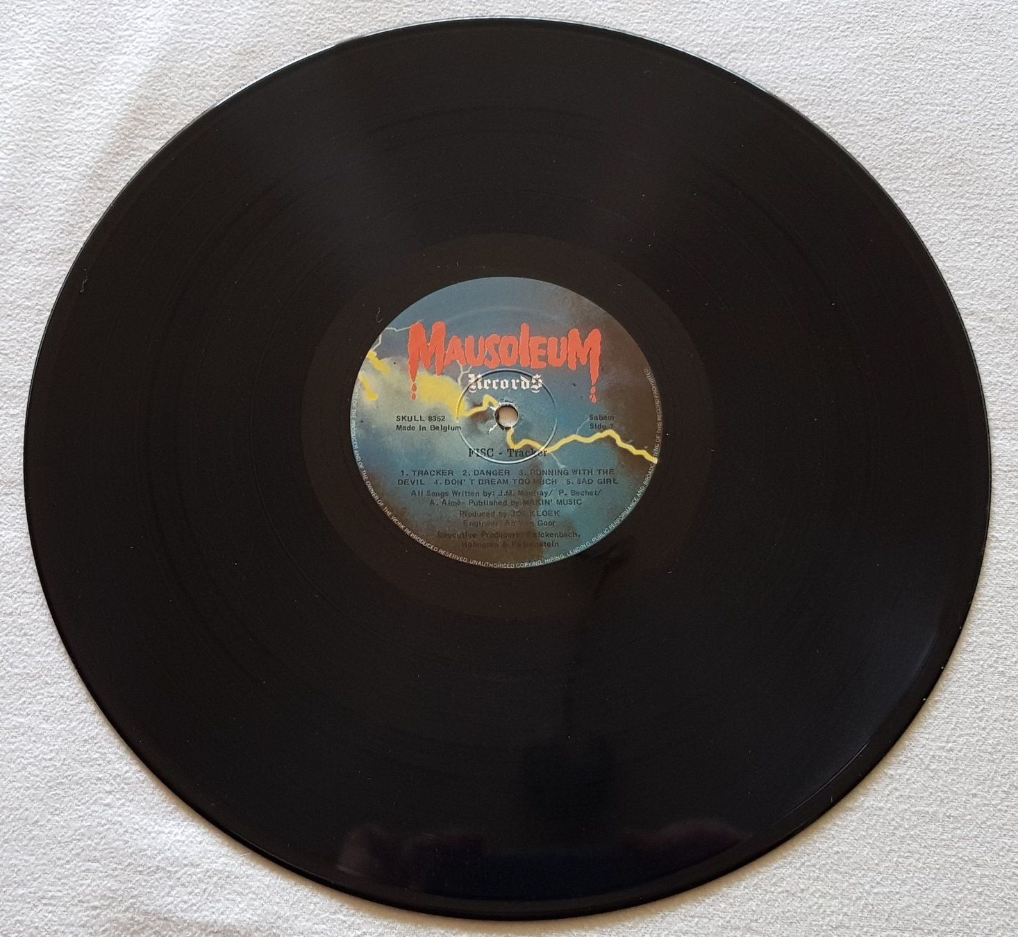 Schallplatten: Fisc - Tracker - LP - 1984 - First Press - Mausoleum Records – Gebraucht aus Uster von Zardodel 2