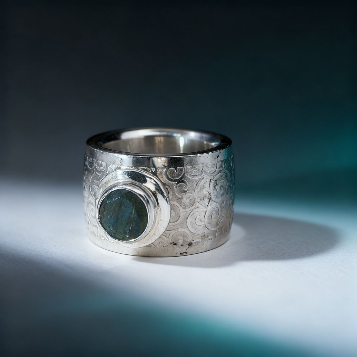 Olga Ribler Anelli: Statement Edelstahl Ring Grösse 58, Labradorite – Nuovo (secondo la descrizione) da Luzern venduto da Schmuckoutlet 5