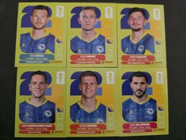Panini Sticker Fussball Bosnien Spieler