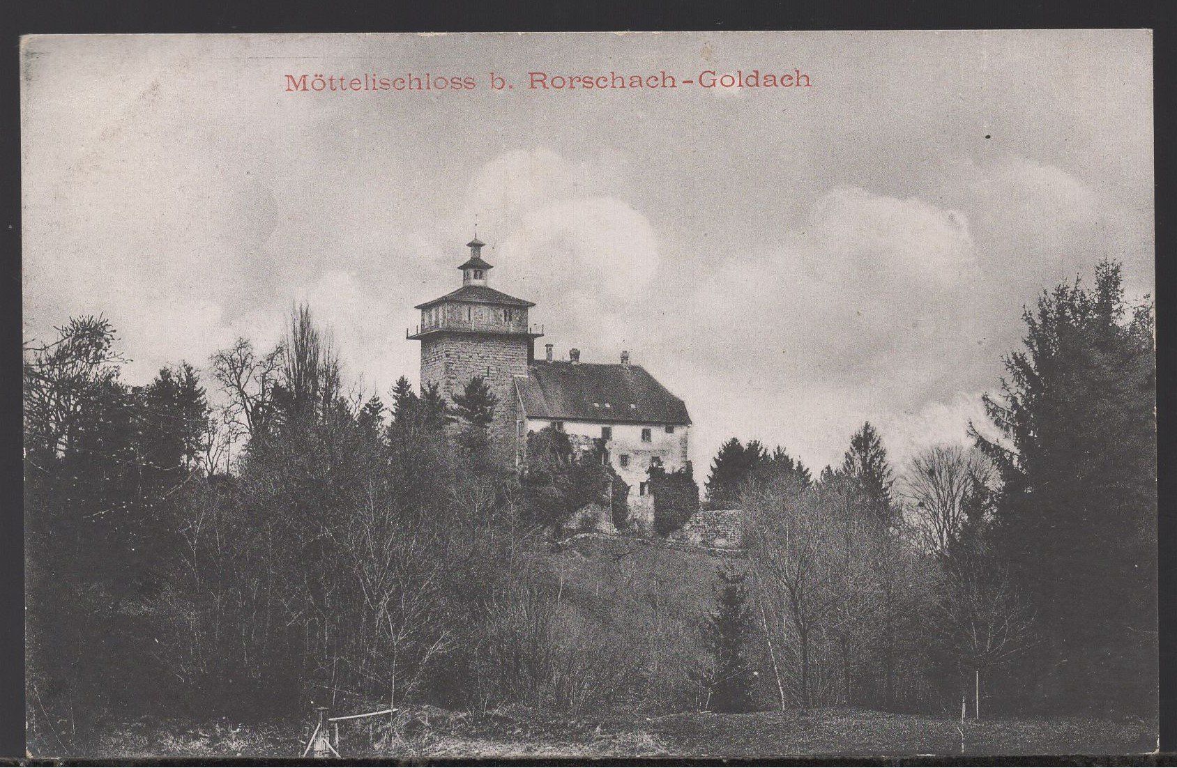 Cartoline postali: Möttelischloss  b. Rorschach – Usato da Aarau venduto da kufi44
