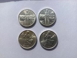 4 x 5 Fr Gedenkmünzen Silber 2x1936 2x1963 TOP ZUSTAND