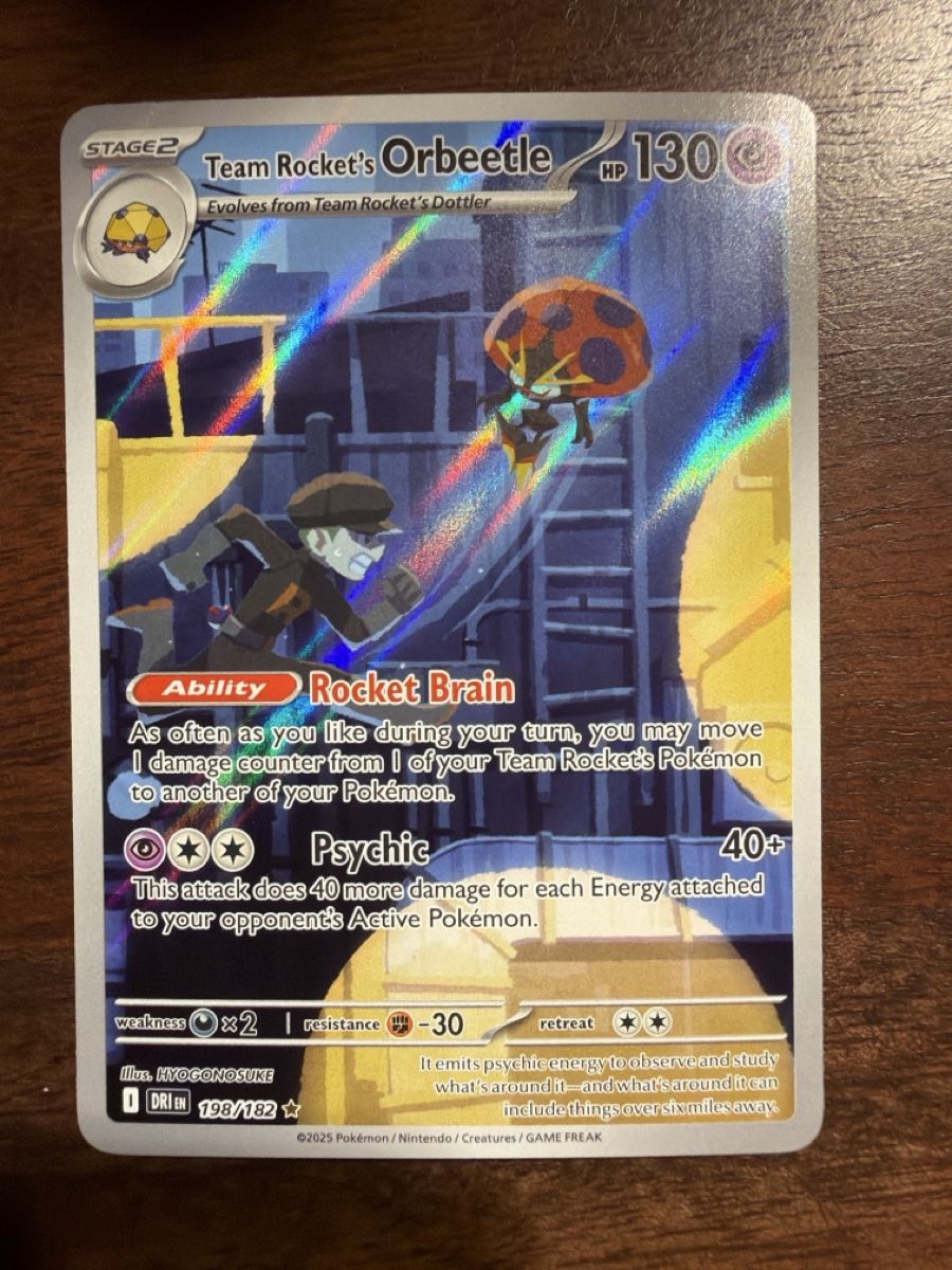 Pokémon Carte collezionabili: Team Rocket's Orbeetle (DRI 198) – Nuovo (secondo la descrizione) da Emmenbrücke venduto da Pack_Ripper