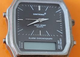 ✅ Contronic Quarzuhr, Analog Digital, Edelstahl📌