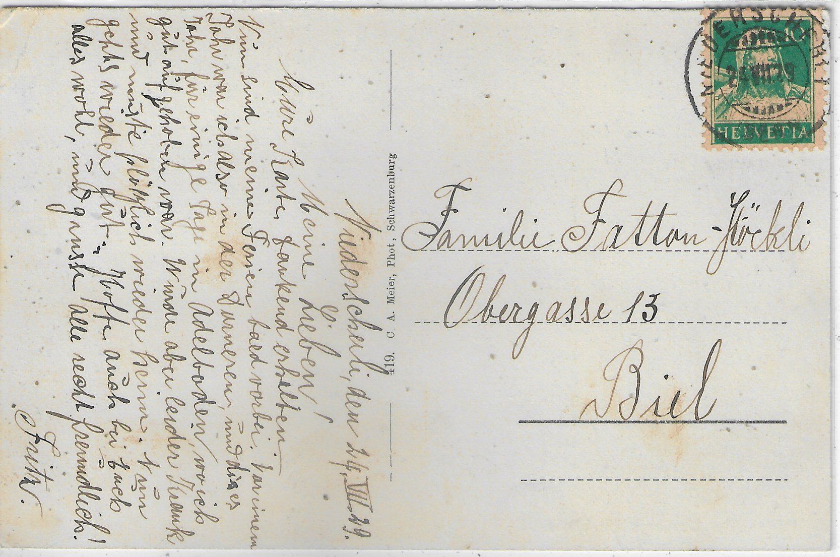 Cartoline postali: Ferienheim Dorneren ob Wattenwil – Usato da Ettingen venduto da Kartenplanet 1