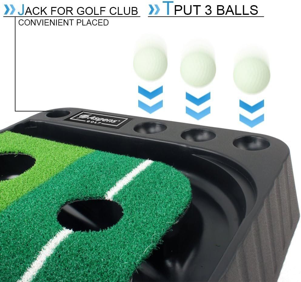 Mazze & Set: Puttingmatte Golfmatte Putting Trainer mit Ballrückgabe – Nuovo e nell'imballaggio originale da Herisau venduto da Zevora 4