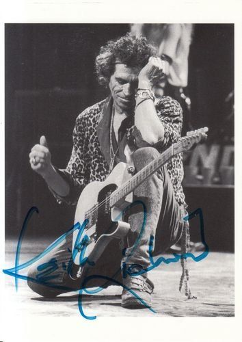 Keith Richards - orig. sign. AK ( ROLLING STONES ) (Gebraucht) in Egg b ...