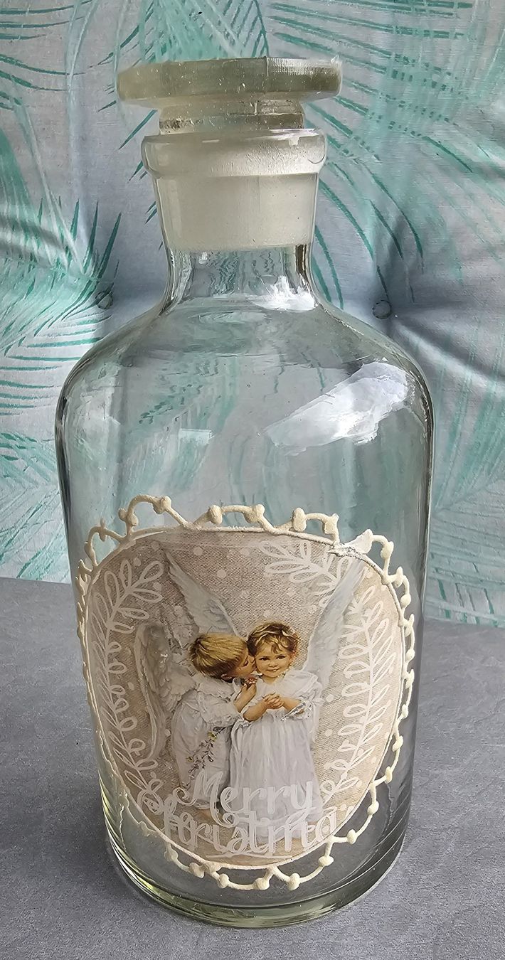 Toutes les décorations: Glasflasche mit Engel Motiv – D'occasion à Grosshöchstetten par Chaotik-Reptil