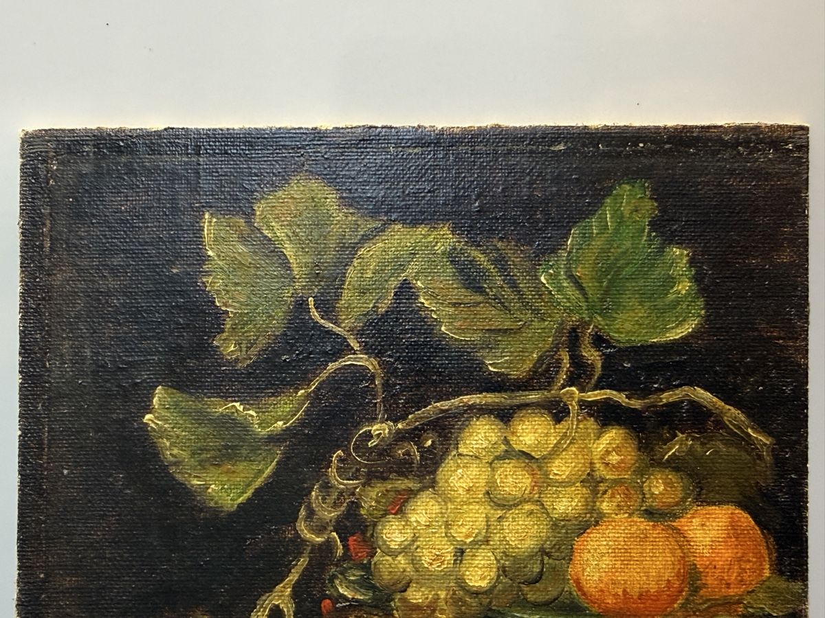 Tableaux: Antike Ölgemälde Stillleben mit Monogram – D'occasion à schaffhausen par VintAntik_1980 4