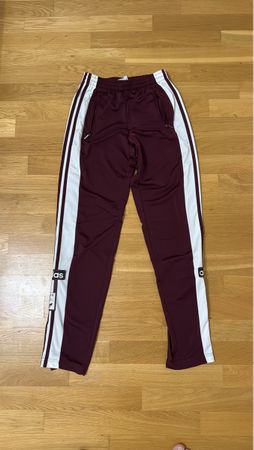 Pantalon de survêtement Adidas bordeaux rayé blanc,Taille XS