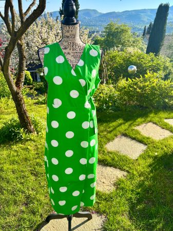 Wickelkleid / Bluse grün