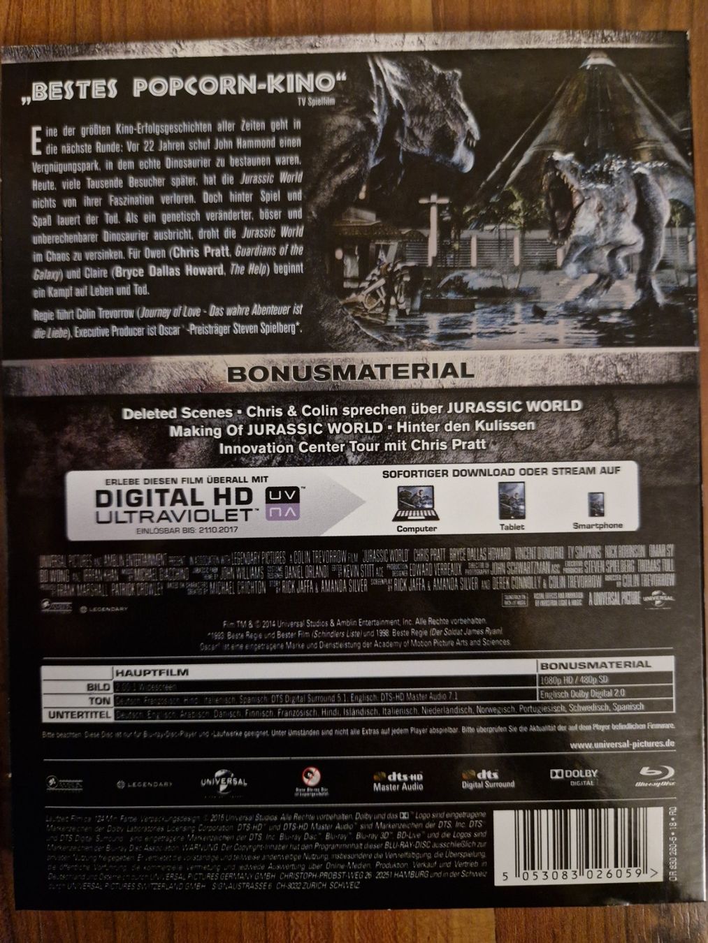 Tutti i DVDs: Jurassic World, blu-ray – Usato da Thayngen venduto da Lan222 1