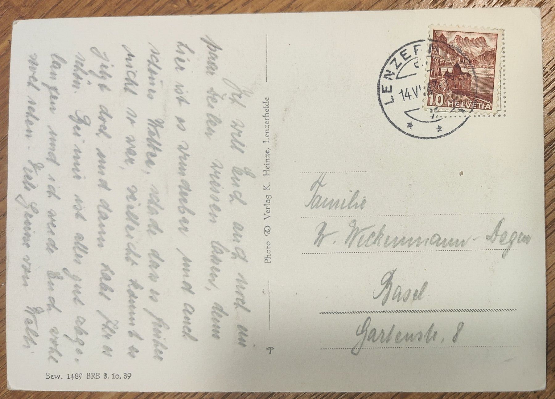 Cartoline postali: AK Grossformatig Lenzerheide um 1945 – Usato da St. Erhard venduto da Chaeferli6 1